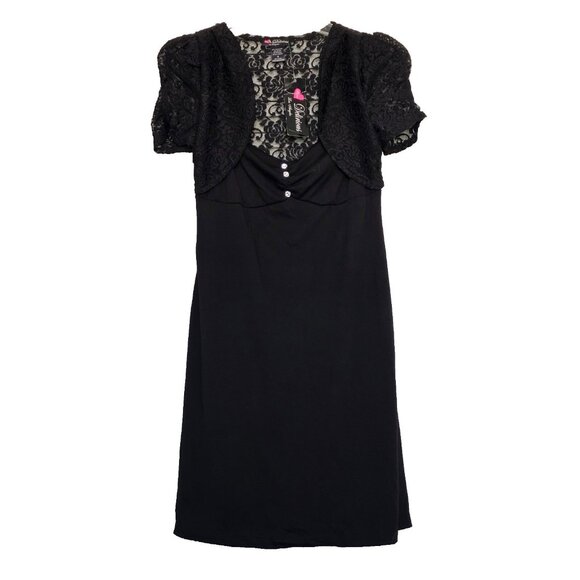 NWT Love Delirious by Los Angeles Size S Black Dress with Lace, Prom, Cocktails - Picture 1 of 7